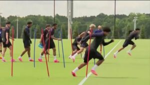 World Cup football fitness
